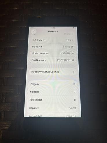 IPhone SE 2020, 64 GB, Qara, Barmaq izi — 2