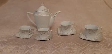 ağ maqnit: Çay dəsti, rəng - Ağ, Farfor, 12 nəfərlik — 2