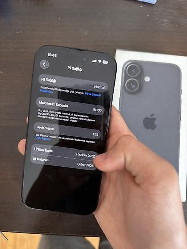 iphone 16 sade: IPhone 16, 128 GB, Qara, Face ID — 3
