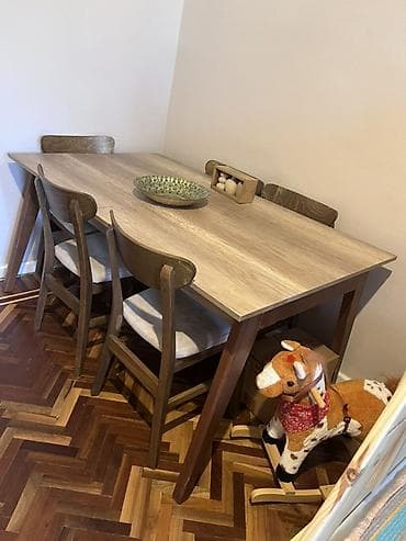 Yemək masası. - Material və görünüş: Mdf, ayaqlar taxta. - Ölçü lalafo.az -da Yemək masası. - Material və görünüş: Mdf, ayaqlar taxta. - Ölçü