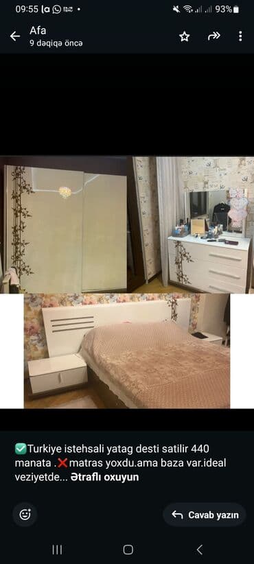 yataq dosekleri: İkinəfərlik çarpayı, Dolab, Türkiyə — 1