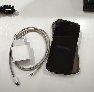 sim nomre: IPhone 15, 128 GB, Qara, Face ID — 7