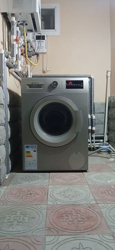 купить стиральную машину бу: Paltaryuyan maşın Bosch, 8 kq, Yeni, Avtomat, Qurutma var, Kredit yoxdur, Ödənişli çatdırılma — 5