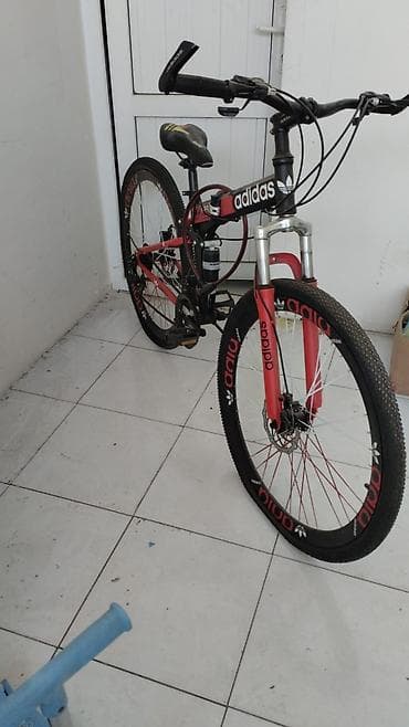 velosiped ural: Velosiped – dağ tipli, 26” təkərlər - Rəng: qırmızı/qara, üzərində — 3