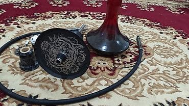 Nargilə dəsti - Klassik dizaynlı, qara-rəng ağırlıqlı nargilə — 4