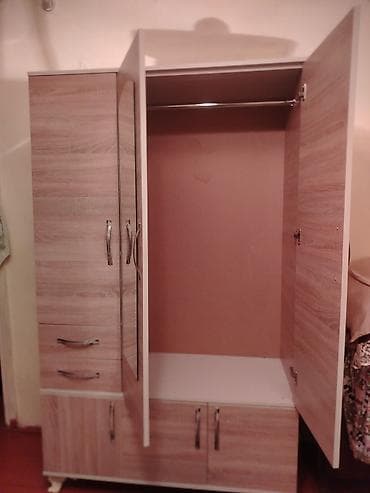 asilqan satilir: 4 qapılı, Güzgülü, Digər rəng, Taxta, Açılan, Düz dolab — 3