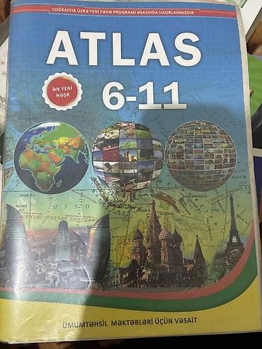 Атласы: Məhsul: “Atlas 6–11” – ümumtəhsil məktəbləri üçün coğrafiya fənni üzrə — 2