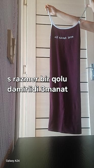 Qadın geyimləri satılır qiymət üzərində qeyd olunub razmer xs s m l — 7
