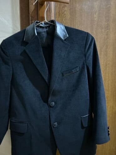 велюровые мужские спортивные костюмы: Мужской костюм, Демисезон, цвет - Черный — 2