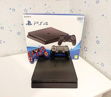 Təzə kimi PS4slim 500gb qutuda ideal,nöqtə cızıqsız, zavod plomba