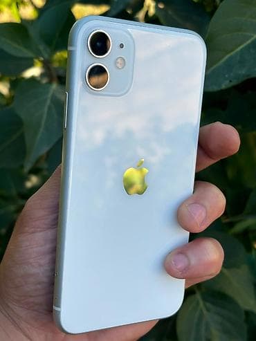 Elektronika: IPhone 11, 64 GB, White Titanium, Face ID — 1