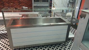 restoran avadanliq: Bu mətbəx tezgahı paslanmayan poladdan hazırlanmışdır və kommersiya — 1