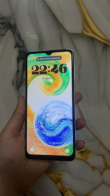 note 9 ekran: Samsung Galaxy A04s, 64 GB, rəng - Ağ, Barmaq izi — 1
