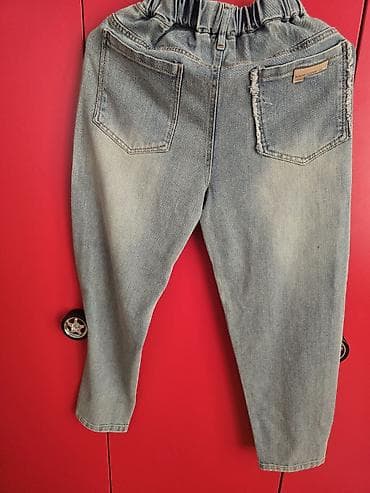 qara botinkalar: Uşaq cinsi – 12-13 yaş üçün, təzə - Model: açıq mavi/boz rəngli denim — 2