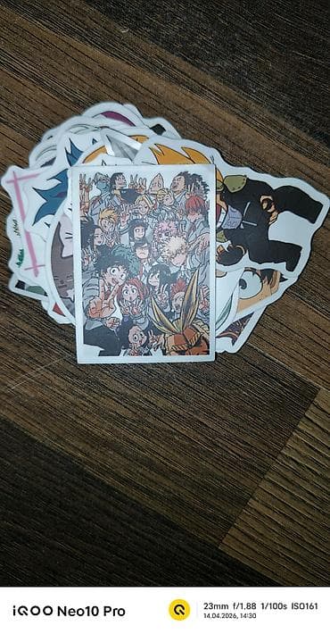 maşın satı: Аниме стикеры набор Моя геройская академия 30-40 штук Blue — 1