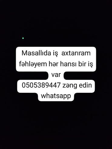 gunluk ev temizliği: Masallı rayonunda fiziki əmək tələb edən işlər üçün fəhlə xidməti — 1