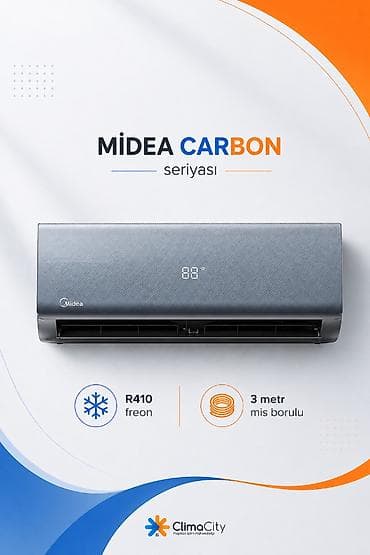 Кондиционер Midea, Новый, 85-90 м², Сплит-система, Нет кредита, Бесплатная установка — 1