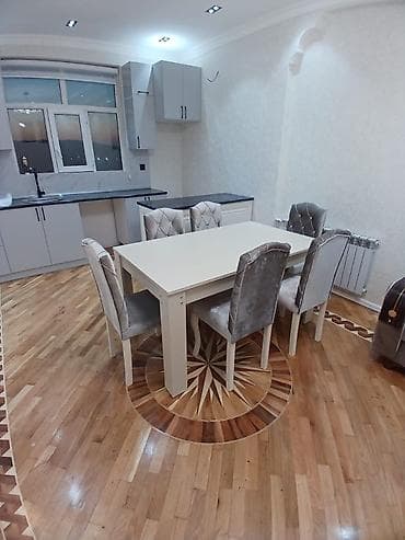 Mətbəx üçün, Dördbucaq masa, 6 stul — 1