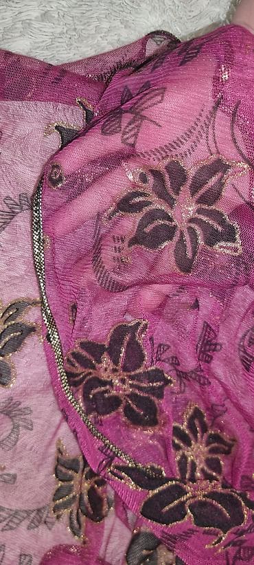 emmi tikis fabriki: Əı işi çox gözəl, zərif Şəffaf, yüngül və axıcı şifon şərf/şal — 3