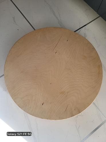 kabab sisi: Taxta dairəvi fırlanan altlıq (Lazy Susan) – kontrplakdan - Material — 1