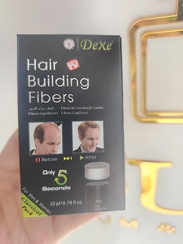 antik etir: Dexe Hair Building Fibers – saç tökülməsi və seyrəklik üçün ani — 2