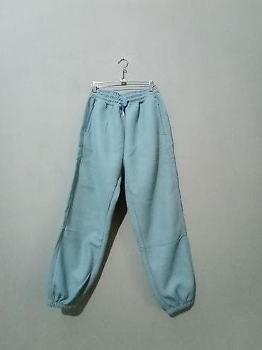 Mavi rəngli kişi/qadın trening şalvarı - Klassik jogger kəsim: şalvar