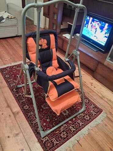 uşaq yelənçəyi: İşlənmiş, Oturacaq-yelləncək, Zontiksiz, Metal — 1