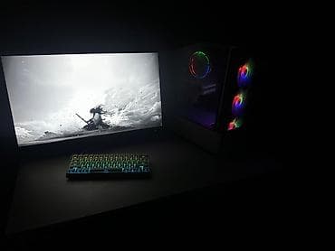 komputer masaustu: Güclü Gaming PC + AOC 27” 180Hz Monitor Prosessor: Intel i5-12400F — 2