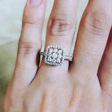 tək qaş: Nişan, Üzük, Sarı qızıl, 585 Əyar — 3