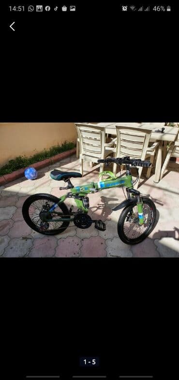 qalin tekerli velosiped: İşlənmiş İki təkərli Uşaq velosipedi Saft, 20", sürətlərin sayı: 21, Ünvandan götürmə — 1