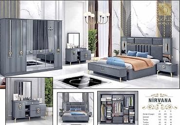 Yataq otağı dəstləri: İkinəfərlik çarpayı, Termo, Tumba, Dolab, Yeni — 1