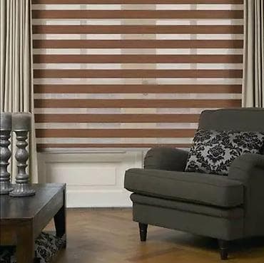 ucuz zebra perde: Zebra jalüz pərdələr - İkiqat qatlı zebra sistemi: şəffaf və sıx — 5