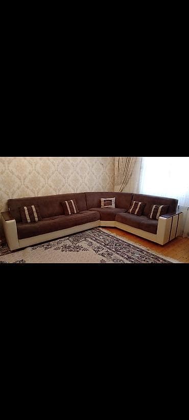 Ev üçün mebel: Künc divan, İşlənmiş, Açılan, Bazalı, Çatdırılma yoxdur — 1