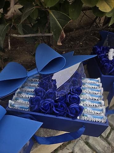 canli urek sekilleri: Hədiyyə qutuları – gül və şokolad kompozisiyaları - Düzbucaqlı — 4