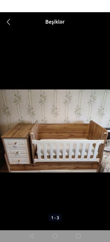 кроватки для новорожденных в баку: Oğlan və qız üçün, Yeni, Dördbucaq, Beşik, Dəst ilə, Matras ilə, Yellənmə mexanizmsiz — 2