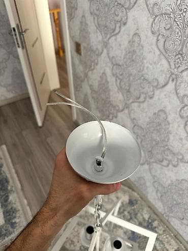 dekor yarpaq: Çılçıraq, 4 lampa, Metal — 1