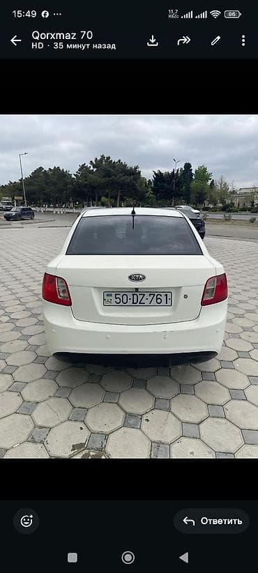 eleyus venera a: Kia Rio sedan – ağ rəng Texniki xüsusiyyətlər və avadanlıq: - Benzin — 2
