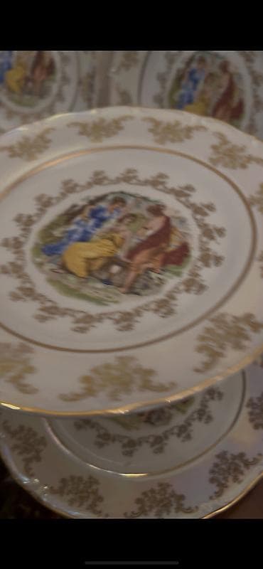 duru yağ: Nahar dəsti, rəng - Ağ, Farfor — 8