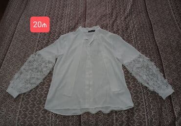 koynək qadın: Жемчужного цвета рубашка,с перламутровыми пуговицами,подойдёт на — 5