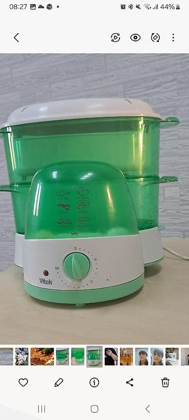 Buxarlı bişirici Vitek, qabların sayı - 2