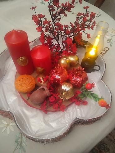 Картины и портреты: Novruz/tematik masa bəzəyi – əl işi kompozisiya - Böyük, yonca — 2