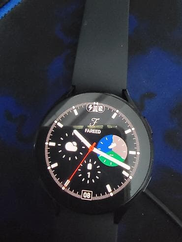 su despensoru: Samsung Galaxy Watch5 (qara) - Model: Galaxy Watch5 - Korpus: dairəvi — 7