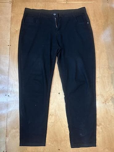 cins şalvar: Kişi cins şalvarı – açıq mavi rəng, klassik beş ciblə - Material: 100% — 6