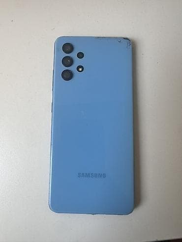 Samsung Galaxy A32, цвет - Голубой, Отпечаток пальца