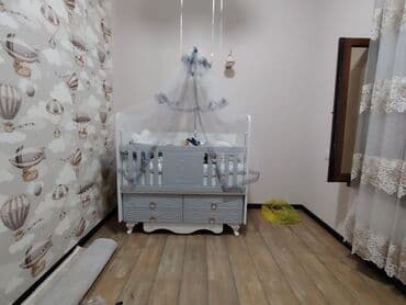 ковролит: Oğlan və qız üçün, Yeni, Dördbucaq, Beşik, Dəst ilə, Matrassız, Yellənmə mexanizmsiz — 4