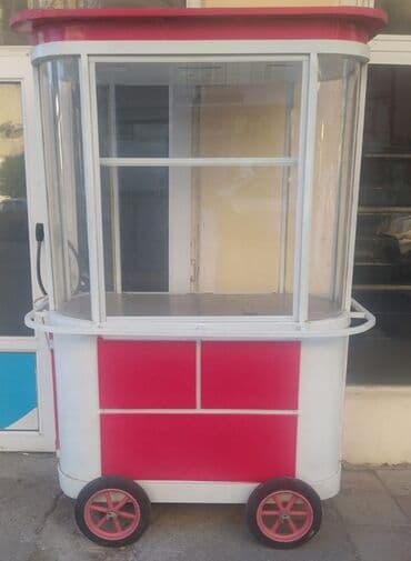 Səyyar satış üçün vitrinli araba işıqlıdır qızdırıcı spiralı var