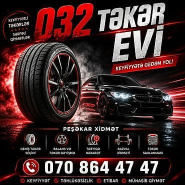 evde daye: 032 Təkər Evi – avtomobil təkəri və təkər xidmətləri Təkliflər: - — 1