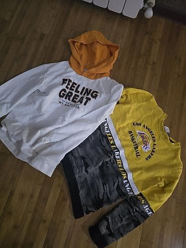 idman destleri: Uşaq üçün kapüşonlu sviter və sweatshirt dəsti Ölçü: 10–11 yaş (yawa — 2