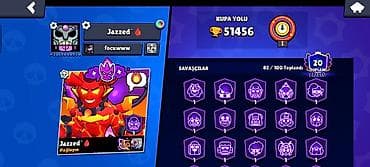ps icarə: Brawl Stars hesabı – yüksək səviyyəli və prestijli - Kupa sayı: 51 — 1