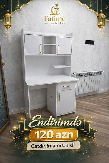 Kompüter/iş masası üst şkaflı model Xüsusiyyətlər: - Rəng: ağ -